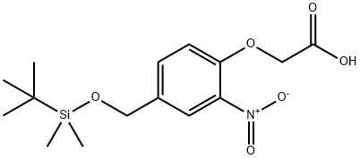 2-[4-(叔丁基二甲硅氧基甲基)-2-硝基苯氧基]乙酸,308815-83-0,结构式