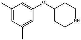 4-(3,5-DIMETHYLPHENOXY)PIPERIDINE 化学構造式