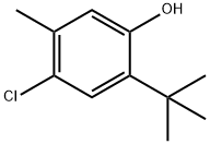 6-tert-Butyl-4-chloro-m-cresol Structure