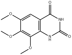 6,7,8-トリメトキシ-2,4(1H,3H)-キナゾリンジオン 化学構造式