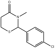2-(4-CHLOROPHENYL)-3-METHYL-TETRAHYDRO-1,3-THIAZINE-4-ONE,30897-26-8,结构式
