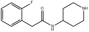 2-(2-fluorophenyl)-N-piperidin-4-ylacetamide Structure