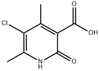 5-chloro-4,6-dimethyl-2-oxo-1,2-dihydro-3-pyridinecarboxylic acid(SALTDATA: FREE) Structure