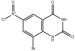 8-溴-6-硝基喹唑啉-2,4-二醇 结构式