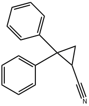 2,2-diphenylcyclopropanecarbonitrile Struktur