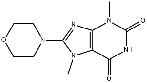 1,3,7-trimethyl-8-morpholin-4-yl-purine-2,6-dione Structure