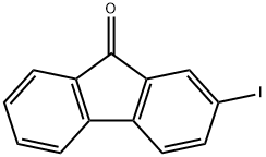 2-ヨード-9H-フルオレン-9-オン 化学構造式