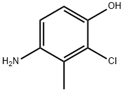 4-氨基-2-氯-3-甲基苯酚,3096-68-2,结构式