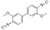 4,4'-DIISOCYANO-3,3'-DIMETHOXYBIPHENYL 结构式