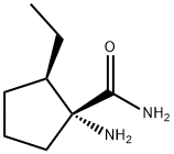 Cyclopentanecarboxamide, 1-amino-2-ethyl-, (1R,2R)- (9CI) Structure