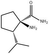 Cyclopentanecarboxamide, 1-amino-2-(1-methylethyl)-, (1R,2S)- (9CI) 化学構造式