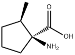 Cyclopentanecarboxylic acid, 1-amino-2-methyl-, (1S,2R)- (9CI) Struktur