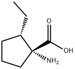 Cyclopentanecarboxylic acid, 1-amino-2-ethyl-, (1R,2S)- (9CI) Structure