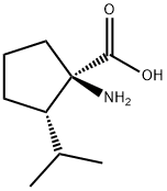Cyclopentanecarboxylic acid, 1-amino-2-(1-methylethyl)-, (1R,2S)- (9CI),309757-11-7,结构式