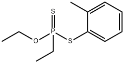 Ethylphosphonodithioic acid O-ethyl S-(o-tolyl) ester Structure