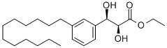 ETHYL (2S,3R)-3-(3'-DODECYLPHENYL)-2,3-DIHYDROXYPROPIONATE 结构式