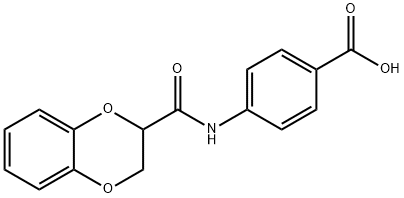 309923-57-7 4-[(2,3-DIHYDRO-1,4-BENZODIOXIN-2-YLCARBONYL)AMINO]BENZENECARBOXYLIC ACID