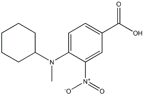 4-[cyclohexyl(methyl)amino]-3-nitrobenzoic acid Structure