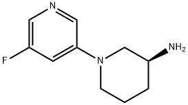 3-Piperidinamine,1-(5-fluoro-3-pyridinyl)-,(3S)-(9CI) Structure