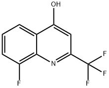 8-FLUORO-4-HYDROXY-2-(TRIFLUOROMETHYL)QUINOLINE Struktur