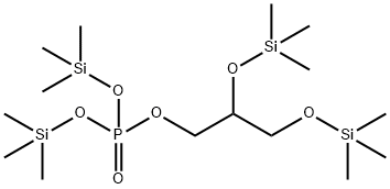 Phosphoric acid, bis(trimethylsilyl) 2,3-bis[(trimethylsilyl)oxy]propy l ester 结构式