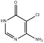 4(1H)-Pyrimidinone, 6-amino-5-chloro- (9CI) Struktur
