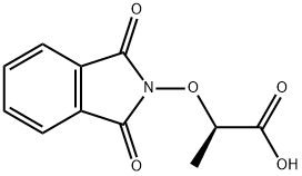 (2R)-2-[(1,3-二氢-1,3-二氧代-2H-异吲哚-2-基)氧基]-4-甲基-丙酸 结构式