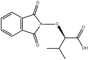 (2R)-2-[(1,3-二氢-1,3-二氧代-2H-异吲哚-2-基)氧基]-4-甲基-丁酸, 310404-44-5, 结构式