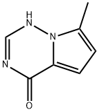 Pyrrolo[2,1-f][1,2,4]triazin-4(1H)-one, 7-methyl- (9CI) Struktur