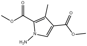 1-Amino-3-methylpyrrole-2,4-dicarboxylic acid dimethyl ester Structure