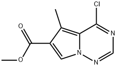 4-Chloro-5-methylpyrrolo[2,1-f][1,2,4]triazine-6-carboxylic acid methyl ester|4-氯-5-甲基吡咯[2,1-F][1,2,4]三嗪-6-羧酸甲酯