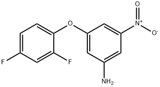 3-(2,4-二氟苯氧基)-5-硝基苯胺, 310451-78-6, 结构式