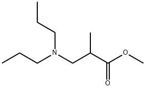 methyl 3-(dipropylamino)-2-methylpropionate 结构式