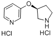 3-[(3S)-3-PYRROLIDINYLOXY]-PYRIDINE DIHYDROCHLORIDE Struktur