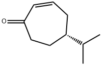 2-Cyclohepten-1-one,5-(1-methylethyl)-,(5R)-(9CI) Structure