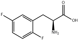 2,5-ジフルオロ-L-フェニルアラニン 化学構造式