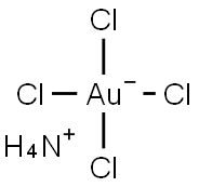 ammonium tetrachloroaurate Structure