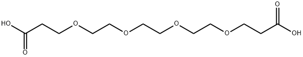alpha, oMega-Dipropionic acid triethylene glycol Structure