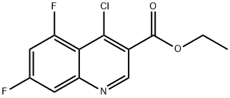 4-氯-5,7-二氟喹啉-3-甲酸乙酯, 311346-69-7, 结构式