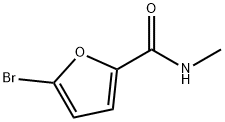 5-ブロモ-N-メチル-2-フルアミド 化学構造式