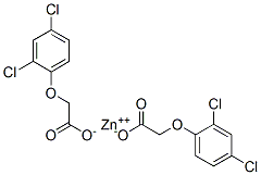 zinc bis[(2,4-dichlorophenoxy)acetate] 结构式