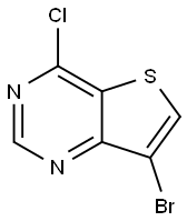 7-BROMO-4-CHLOROTHIENO[3,2-D]PYRIMIDINE Struktur