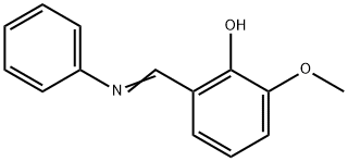 N-(2-hydroxy-3-methoxybenzylidene)aniline,3117-63-3,结构式
