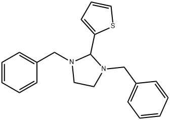 1,3-BIS(PHENYLMETHYL)-2-(2-THIENYL)-IMIDAZOLIDINE Structure