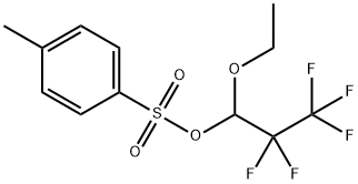 p-トルエンスルホン酸1-エトキシ-2,2,3,3,3-ペンタフルオロプロピル 化学構造式