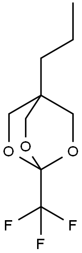 4-Propyl-1-(trifluoromethyl)-2,6,7-trioxabicyclo[2.2.2]octane,31185-64-5,结构式
