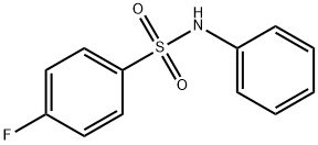 N-PHENYL 4-FLUOROBENZENESULFONAMIDE, 312-52-7, 结构式