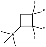 三甲基(2,2,3,3-四氟环丁基)硅烷 结构式