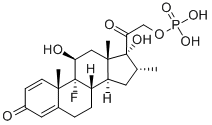 9-Fluor-11β,17,21-trihydroxy-16α-methylpregna-1,4-dien-3,20-dion-21-(dihydrogenphosphat)