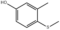 3-Methyl-4-(methylthio)phenol Struktur
